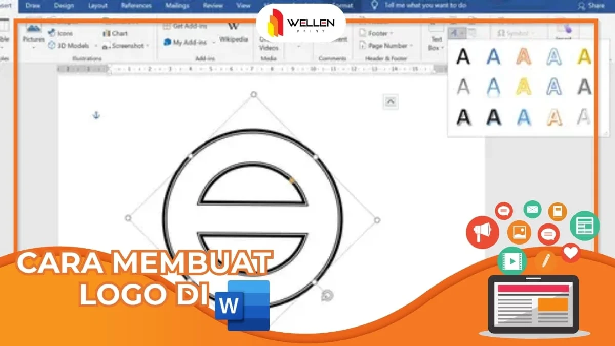 Cara Membuat Logo di Word, Semudah Itu! | Wellen Print, image size:1200x675