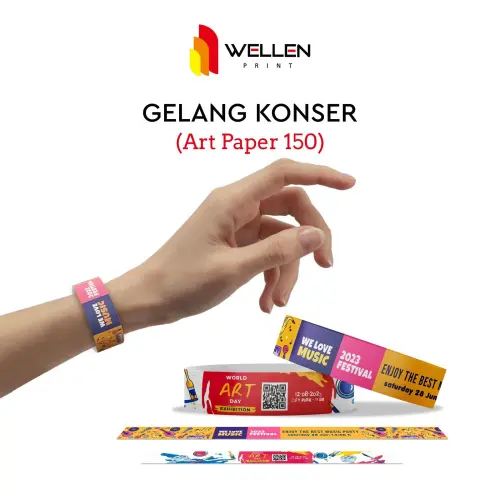 Cetak Gelang Konser Custom