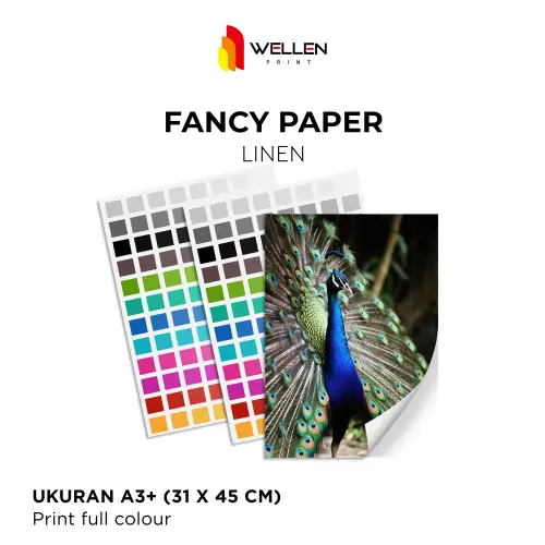 Cetak A3+ Warna - Fancy Paper Linen