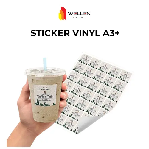 Cetak Sticker Vinyl A3+ Custom