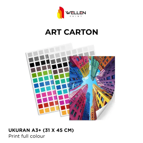 Cetak A3+ Warna - Art Carton