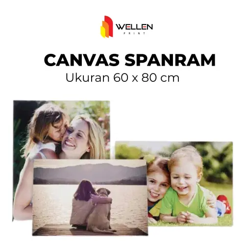 Cetak Spanram / Canvas Frame - Ukuran 60 x 80 x 6 cm