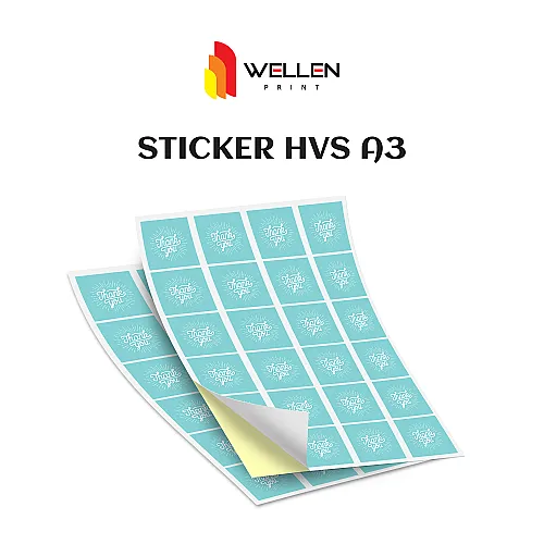Cetak Sticker HVS A3+ Custom | Wellen Print